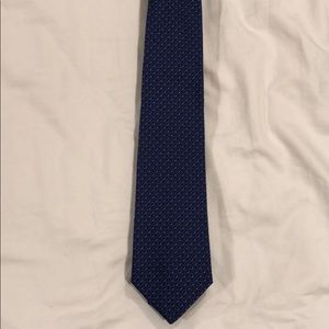 Blue Embroidered Tie